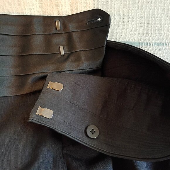 Black Banana Republic high waist sz 6 wool casual dress work classy pants - Picture 7 of 9